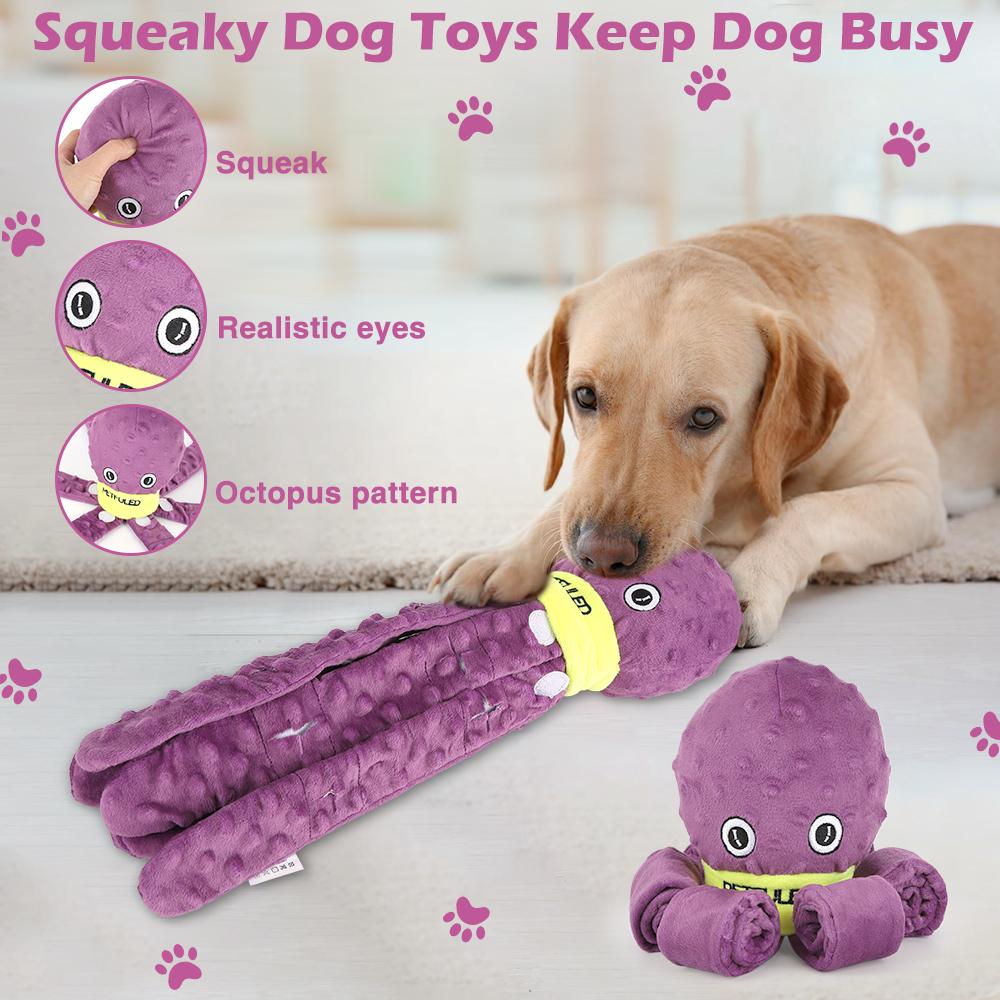 Christmas gift dog educational toys, octopus leaky food toys, games interactive puppy toys chew toys slow food games