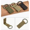 D-Rings Clip with Hook for Backpacks Accessory Tactic Webbing Attachment Strap D-Rings Adaptor for Bag Waist Key Holder