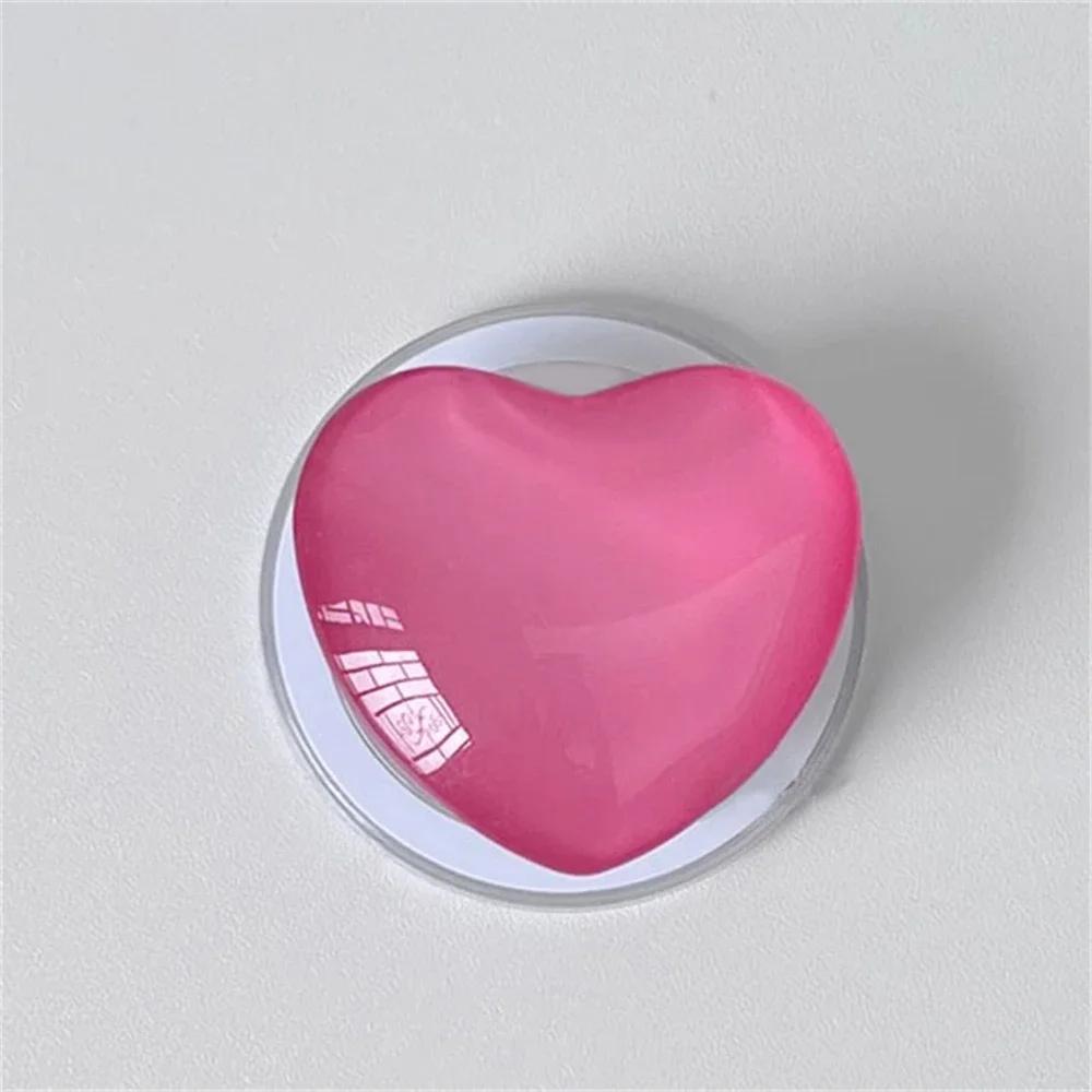Korean Cute 3D Love Heart For Magsafe Magnetic Phone Griptok Grip Tok Stand For iPhone Wireless Charging Holder Bracket