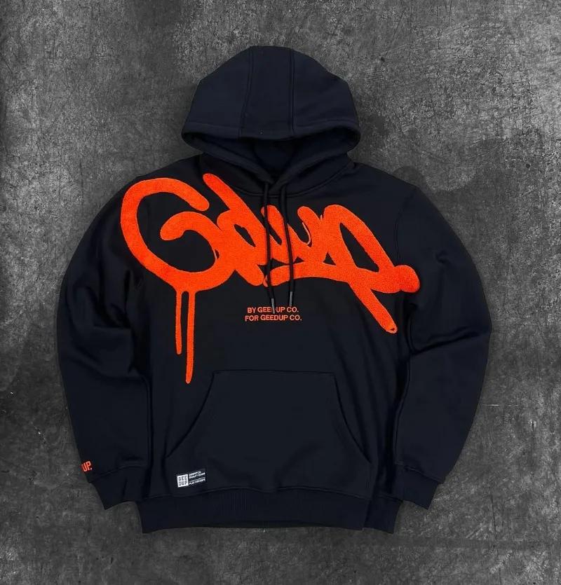 

American Street Hip-hop Colorful Letter Stripes Fashion Oversized Hoodie Men Harajuku Retro Punk Casual Loose Sweatshirt Women S