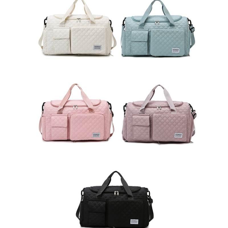 Large Capacity Lightweight Nylon Travel Bag With Shoe Compartment For