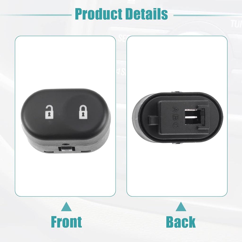 ACROPIX Auto Door Lock Switch Replacement Fit for Chevrolet Malibu - Pack of 1 Black