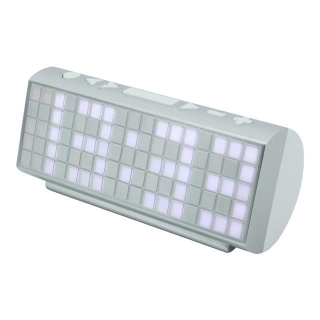 Radio-réveil SOUNDMASTER UR200WE - Blanc - Radio FM - 10 mémoires émetteurs