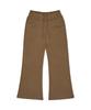 AWOSWEIB Wide Waist Straight Pants - Coffee Brown