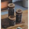Glass Coffee Storage Jar with One-Way Valve (2-Pack)