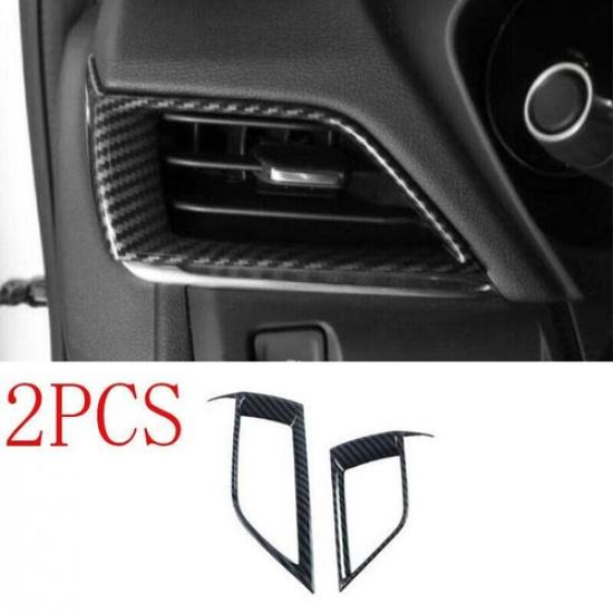 For Cadillac CT4 - 2PCS Carbon Fiber Console Air Outlet Vent Trim
