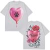Ed Sheeran Azizam Heart Balloon Graphic Tee Cotton Casual shirts with Short Sleeves Unisexs Clothing Fashion Print ONeck Tshirt
