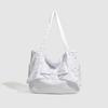 Retro Y2k Spice Girl Shoulder Bag Women's Korean Niche Bow Canvas Bag Casual Versatile Large Capacity Tote Bag