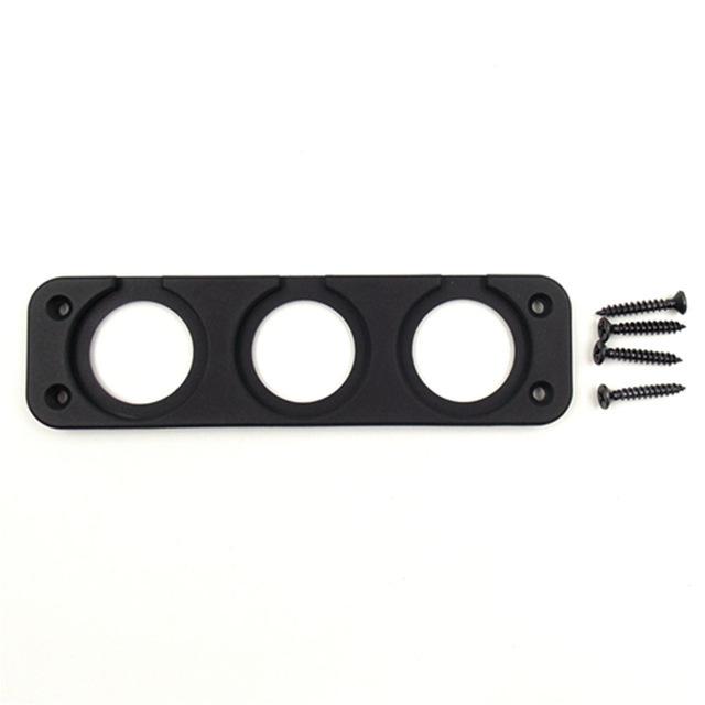 Car USB Charger Socket DIY Switch 1/2/3/4 Holes Voltmeter Panel Cigarette Lighter Adapter for Power Outlet Socket Mount Holder