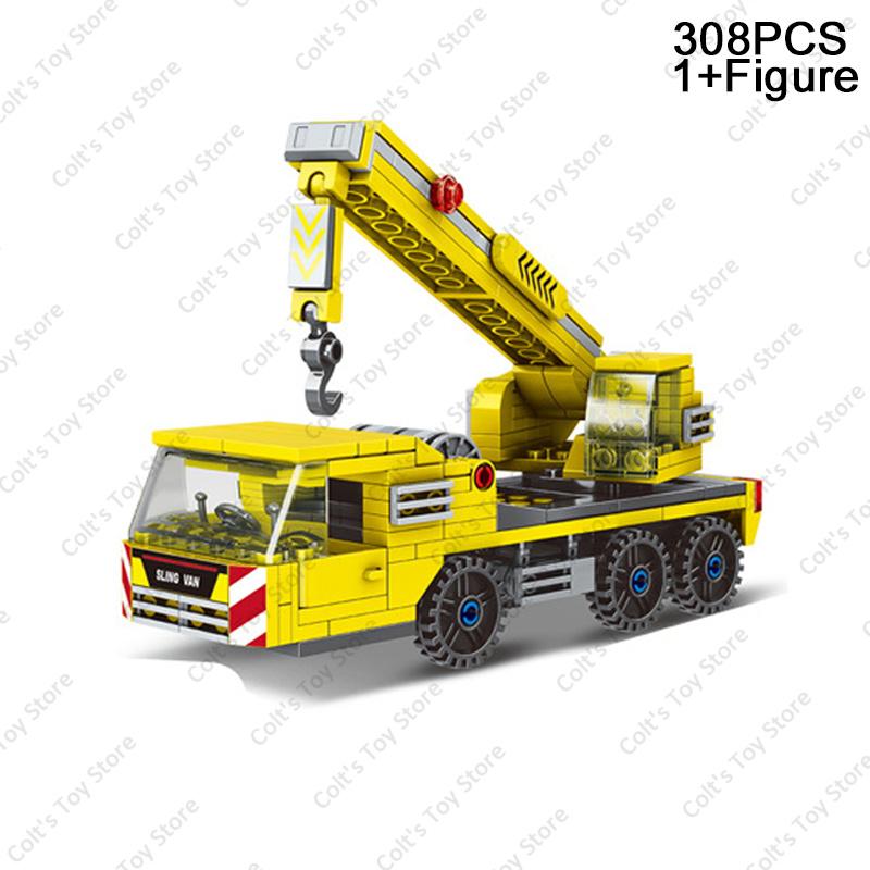 2022 City Speed Formula Transporter Bricks Big Cargo Truck Blocks Building Car Figures Set Vehicle Model Childrens Toys