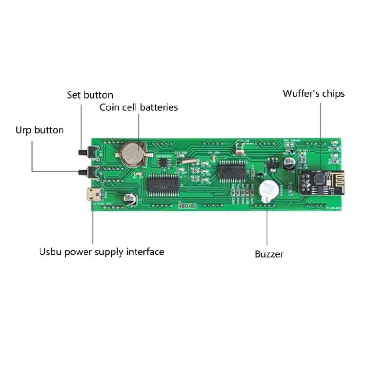 Programmable 8 Digit Digital Clock set with ESP8266 Module Soldering Project set Digital Tube Clock set for Home Office