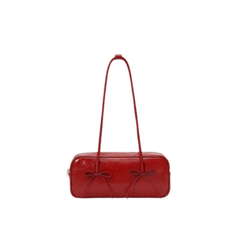 Underarm Bag Single Shoulder Niche Autumn Winter New Bowknot Bag Women Baguette Bag Fashion Commuting High-end Handbag
