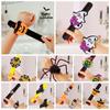 Spider Halloween Slap Bracelets Ghost Hands Clap Circle Cute Pop Circle Wristband  Kids