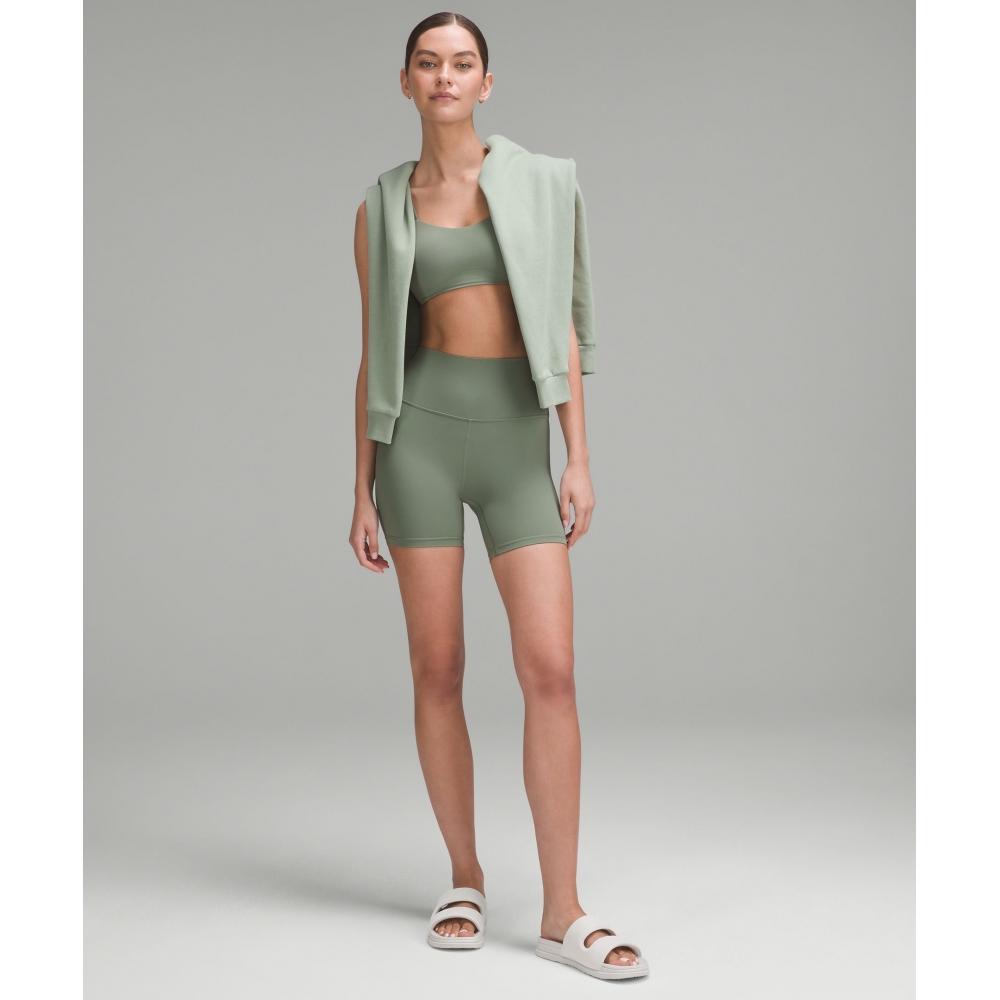 Lululemon Align  High Rise Short 6  Grey Eucalyptus