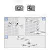 Chrome Wall-mounted Rain Shower Arm 35 Cm