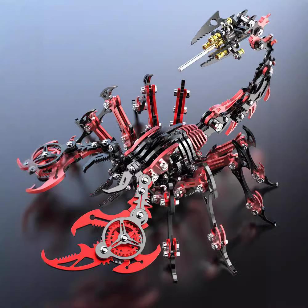 Color Upgrade Scorpion Precision Mechanical Toy Metal Assembly Model 3D Puzzle Birthday Gift Ornament DIY