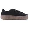 Puma Platform Trace Comfortable Casual Low-Top Sneakers Women Sneakers Black 371656-02