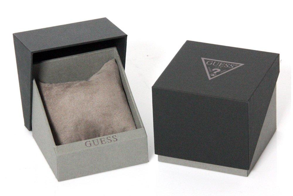 GUESS Perry 42mm Black Silicone Band Steel Case Quartz Analog Watch W0991G1 Men's