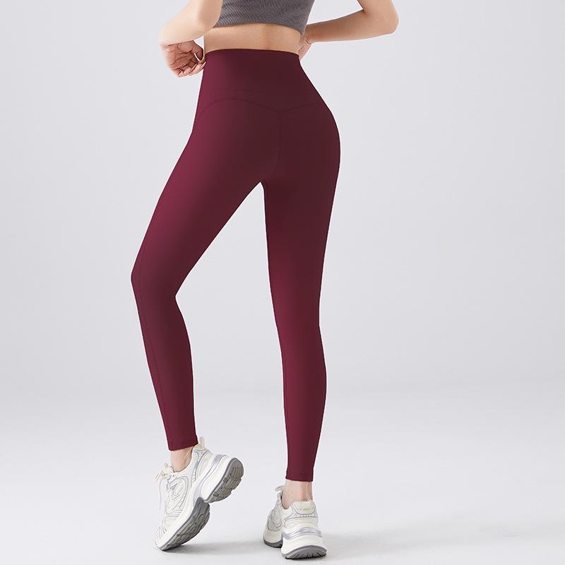 Nahtlose Pfirsich-Lift Yoga-Hose: Hautgefühl, Enge Passform, Null-Gefühl-Komfort, Einteiliges Design mit Gesäßtasche