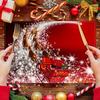 2/4pcs Christmas Theme Santa Claus Sleigh Reindeer Print Placemats, Family Kitchen/Heat-Resistant Placemats, Tabletop Protection, Kitchen Dining Table