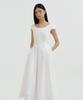 LUCIR ZU Mare Boatneck Flare Dress (Ivory)