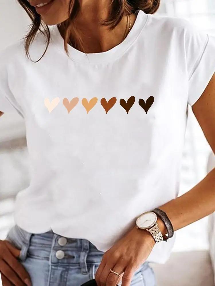 Damen Blumenmuster Mom-Style 90er Trendiges Bedrucktes T-Shirt Kleidung Sommer Basic Kurzärmliges Muster-T-Shirt Vintage Kleidung