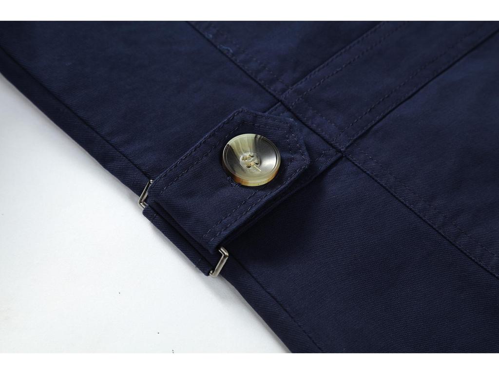 Pánská bunda z prané bavlny: Neformální jarní/podzimní módní kabát