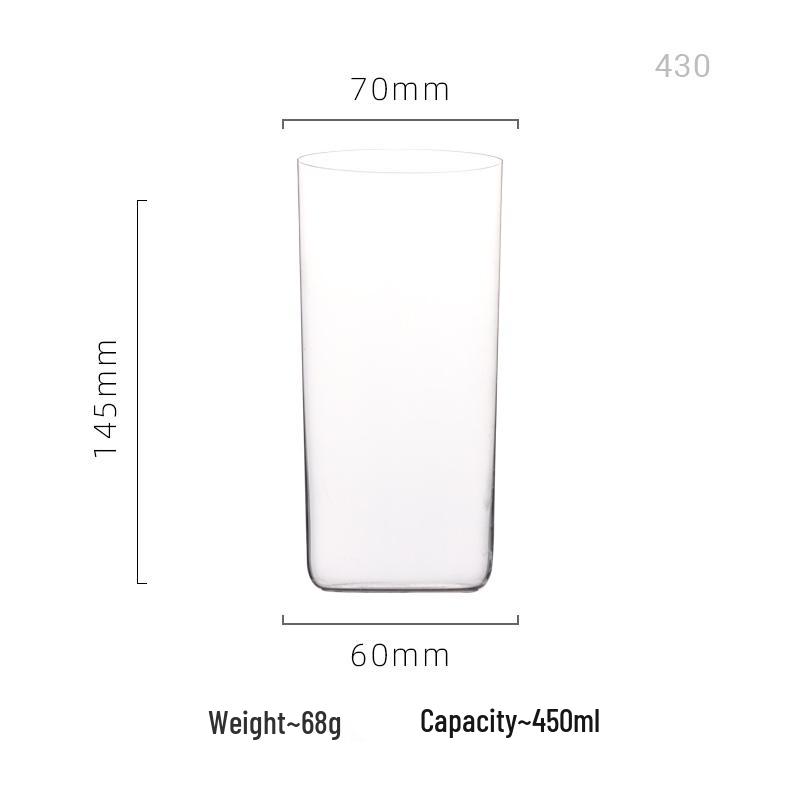 Creative Japanese Thin Collins Glass – Lead-Free Highball Cocktail, Gin, and Tonic Glass