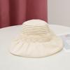 Summer Sun Protection Wide Brim Straw Hat With Breathable Lace And Adjustable Fit For Women