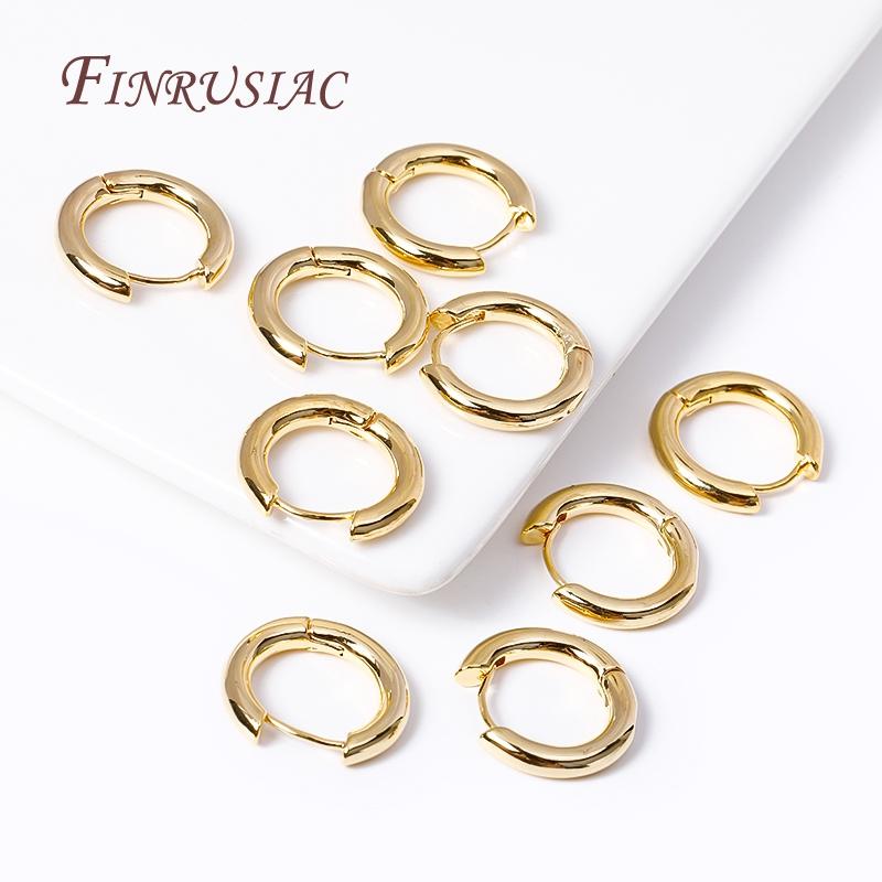Trendy Exquisite Vintage Round Hoop Earrings 18K Gold Plated Geometric Earring For Women Earrings Wedding Jewelry Gifts 2026