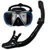 Scuba Diving Mask Snorkel Set for Adults Tempered Glass Professional Panoramic Snorkeling Gear Swimming Training Snorkel Kit QY367+198