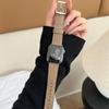 The Square Buckle Tree Pattern Leather Strap Is Suitable For Applewatch S 10Th Generation Apple Watch Strap Iwatch98765Th Generation Se