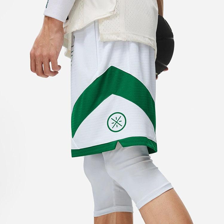 Li-Ning Wade Series Printed Letter Drawstring Quick-Dry Cool Sports Shorts Men Bottoms Standard-White AAPT013-2