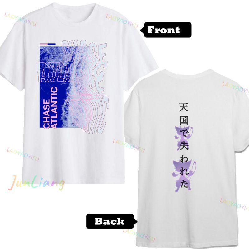 Band CHASE ATLANTIC Tour 2025 Tshirt Summer Shortsleeved Mens Tshirt The hiphop rock and gothic style clothing of the fans