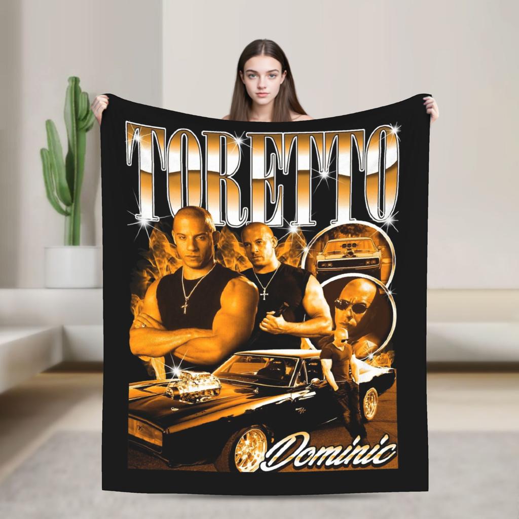 Fast and Furious Ride Or Die Blanket Coral Fleece Plush Decoration Breathable Warm Throw Blanket Sofa Office Plush Thin Quilt