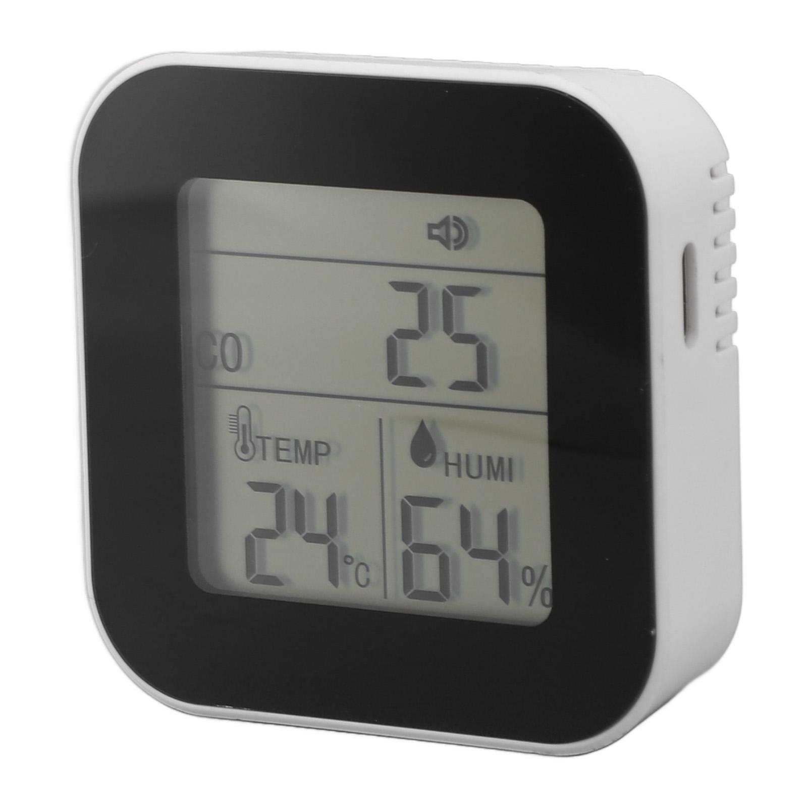 

3 в 1 измеритель температуры и влажности, высокоточный монитор качества воздуха с ремешком для дома и автомобиля CO detector