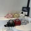 New High-end Fashion Rivet Locomotive Bag Trendy Portable Shoulder Messenger Women's Bag