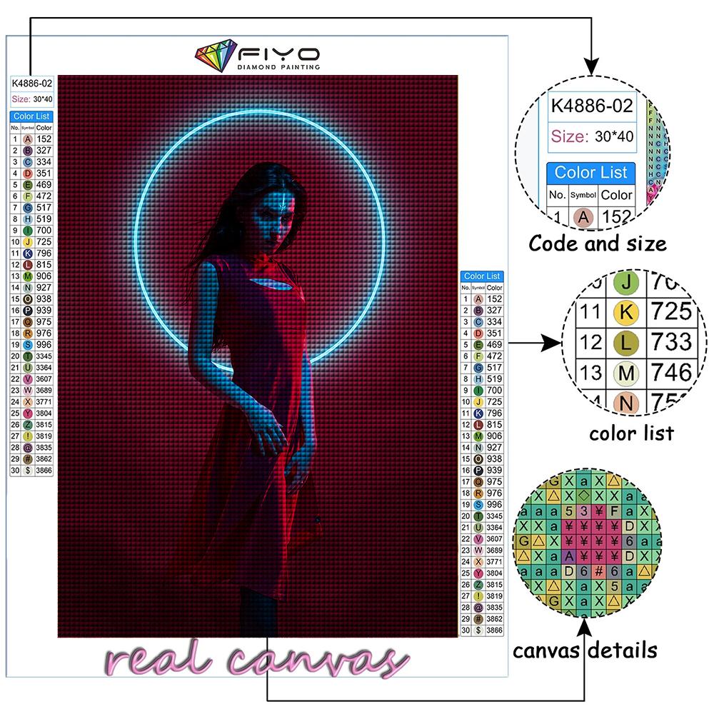 Diamond Embroidery Cyberpunk Sexy Art 5D DIY Diamond Painting Cross Stitch Rhinestone