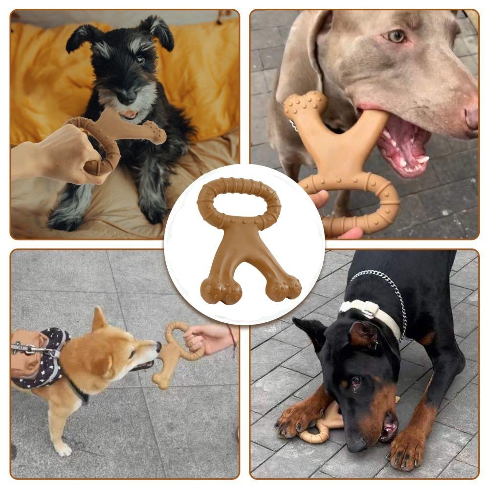 Creative Dog Chew Stick Bone Shape Bite Resistant Puppy Molar Toys Portable Durable Nylon Dog Bone Pet Dental Care