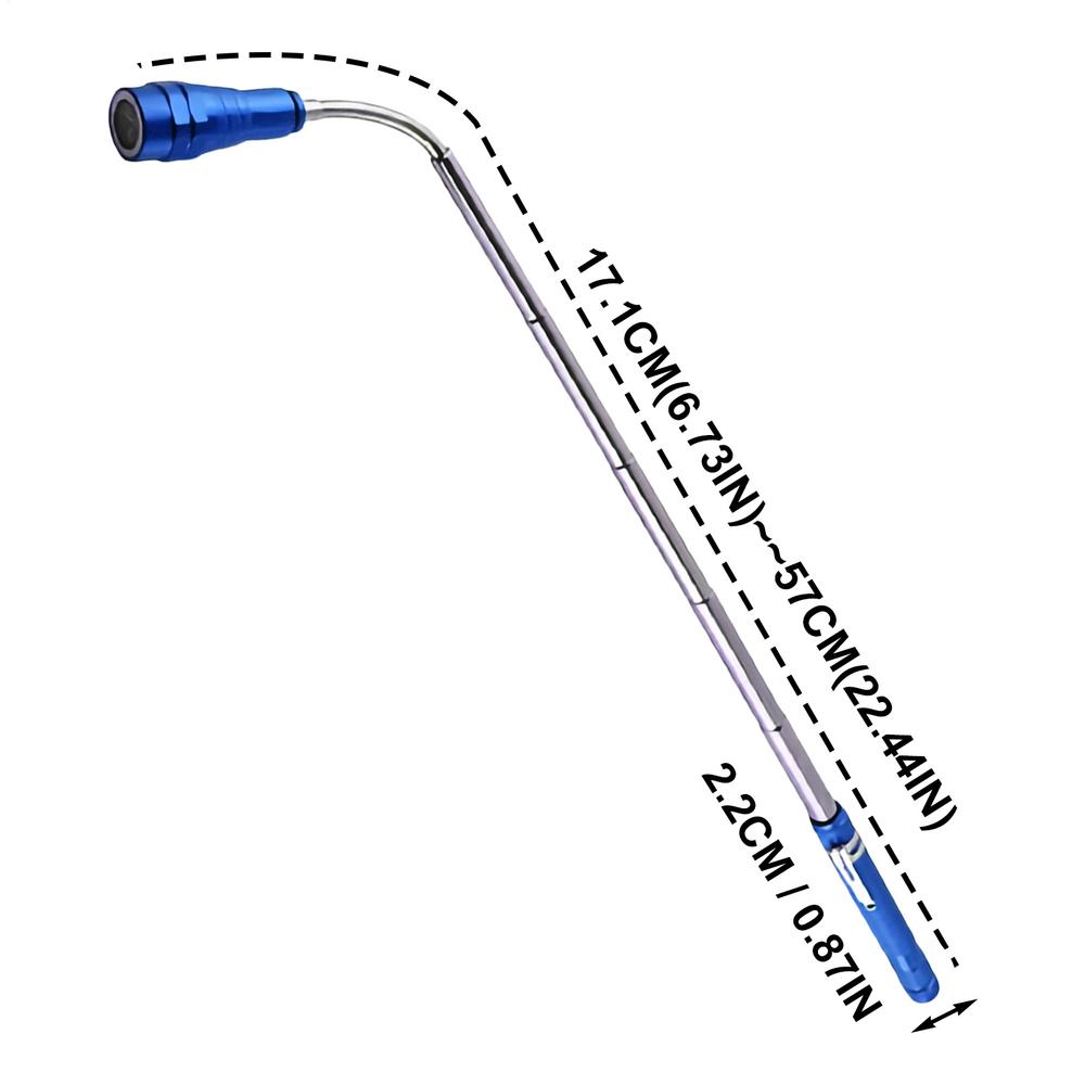Magnet 3 LED Magnetic Pickup Tool Telescoping Flexible Extensible Led Flashlights Perfect Mechanical Pick- Up Tools Gifts