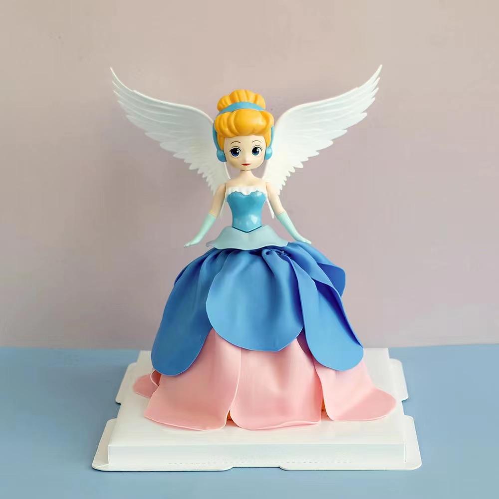 Electric Rotating Light-Up Princess: Snow White, Elsa with Wings, Sophia & Cinderella