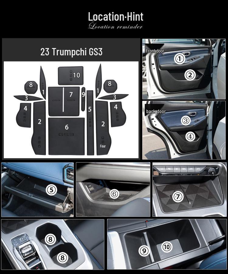 Wuling Baojun Leather Door Groove Mats & Cup Holder Interior Accessories