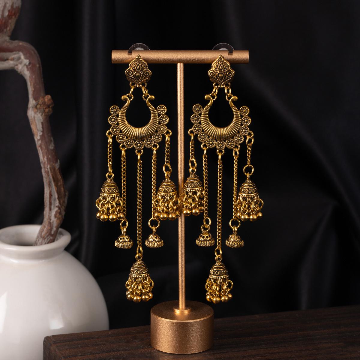 Bohemian Retro Tassel Earrings - Elegant Versatile Style for Women