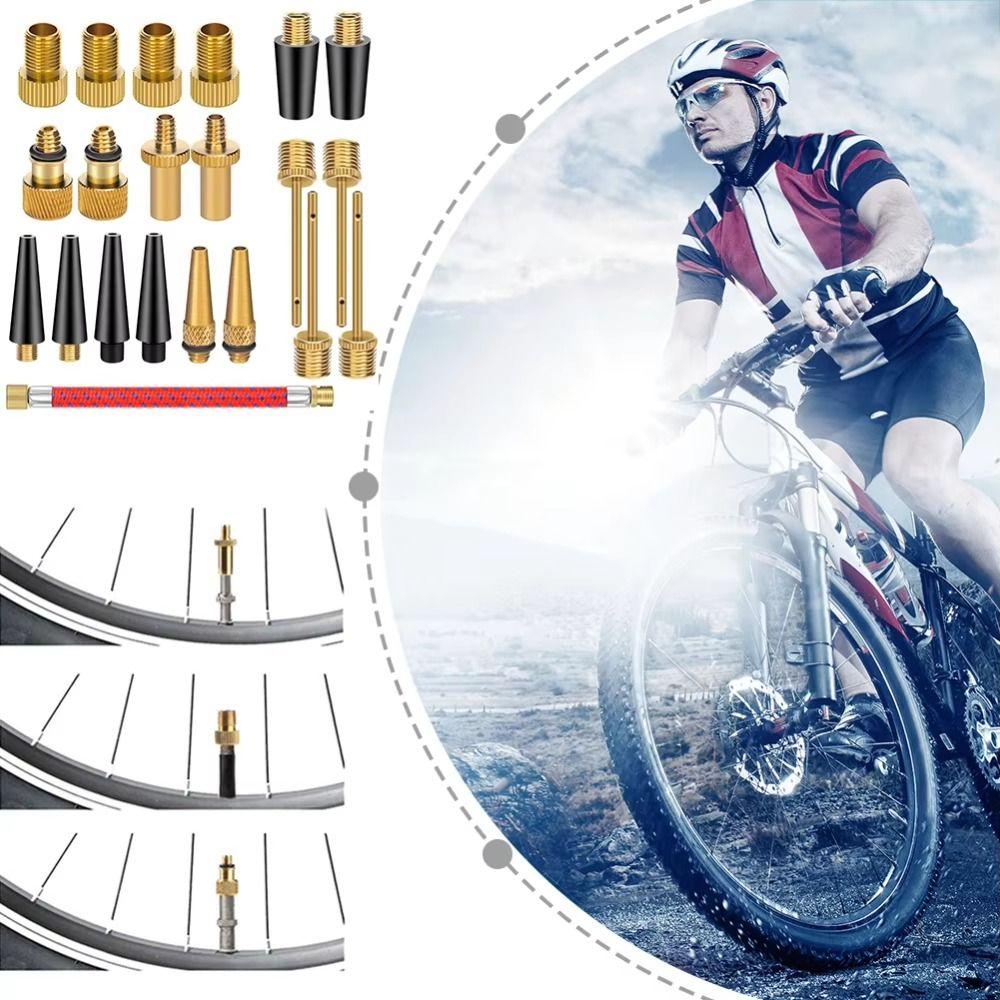 

Air Nozzle Bicycle Valves Adapter Inflator Tool Valve Adapter Tools Gym Balloon 21Pcs