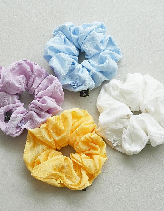 Dana Burton Dreaming Karen Puff Cotton Scrunchie