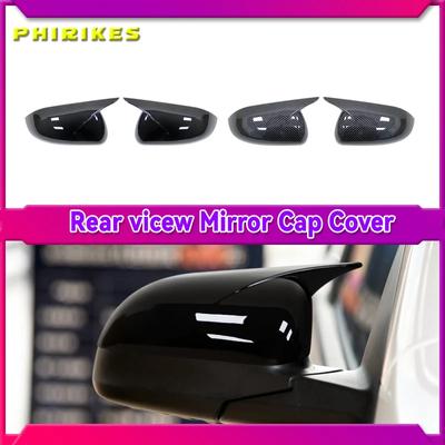 Fit For KIA K2 KX CROSS 2017-2020 RIO 4 2017-2025 Car Rearview Side Mirror Cover Horn Wing Cap Exterior Case Trim Sticker Carbon