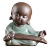 Zen Little Monk Bonsai Accessory - Ceramic Tea Pet Micro Landscape Ornament