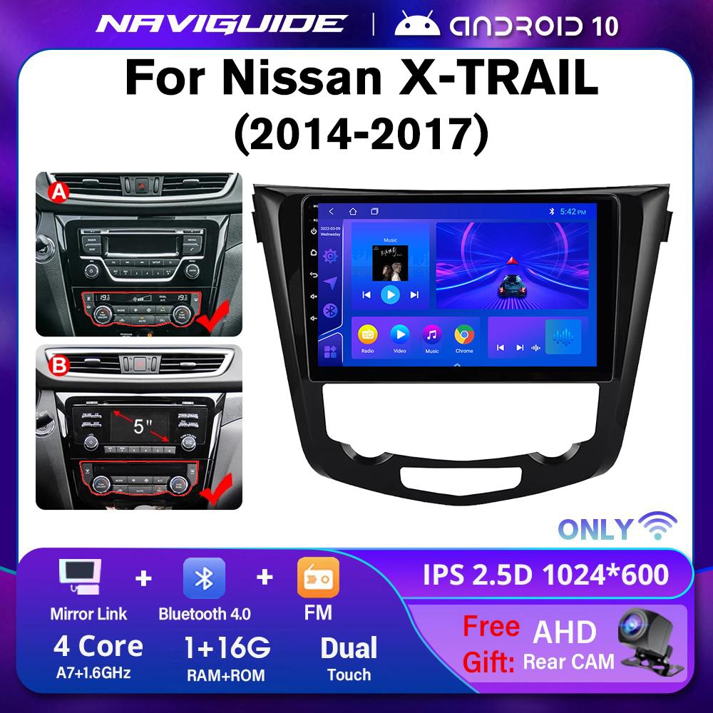 10'' 2 Din Android Car Radio Multimedia For Nissan X-TRAIL X Trail T32 Qashqai 2 J11 2014-2017 Autoradio Carplay Gps NO Dvd Player