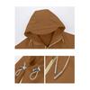 Men's Hooded Windbreaker Jacket Lightweight Windproof Versatile Outerwear for Spring and Fall