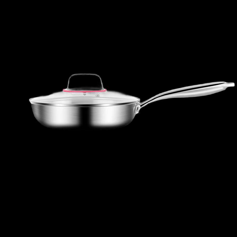 

Triceratops 30cm Stainless Steel Non-stick Frying Pan with Lid